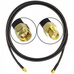 PRZEDŁUŻACZ SMA ANTEN WiFi LTE GSM KABEL 1m