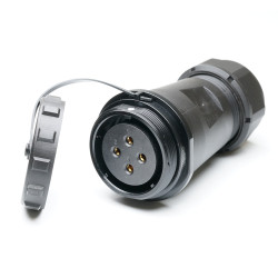 Przemysłowe złącze okrągłe 4-pinowe SP29 Układ szeregowy Gniazdo RS PRO Żeńskie IP68 SP2911C