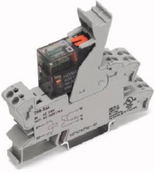 Podstawka z przekaźnikiem 230V AC z ręcznym pobudzeniem 788-544 /1szt./