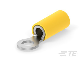 Zacisk oczkowy Ø 10 izolowany Żółty TE Connectivity