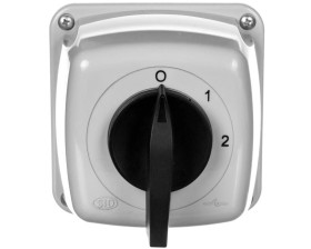 Łącznik krzywkowy 0-1-2 5P 40A w obudowie IP65 Łuk 40-33 924022