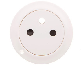 CELIANE Plakietka gniazda płaskiego wskaźnik 2P+Z biała 068115