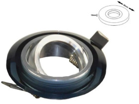 Oprawa sufitowa Johll Black ruchoma