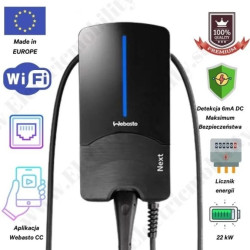 EVSE Wallbox Stacja ładowania samochodów Webasto Next (22kW Typu2 4.5m)