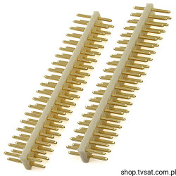 10075024-F01-20 Connector 2 x 20 Pin Gold THT FCICONN