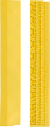 Ramps yellow with negative toothing, 608 x 100 x 10.5 mm, C-208 8005-RNG