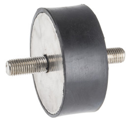 Podstawka antywibracyjna M16 średnica 100mm wysokość całkowita 40mm Cylinder męski-męski