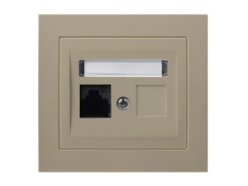 KIER Gniazdo komputerowe kat.6 MMC beżowy GPK-1W/K6/01 OSPEL