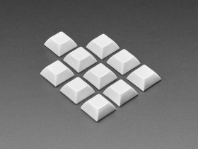 Adafruit Light Gray DSA Keycaps for MX Compatible Switches - 10 pack