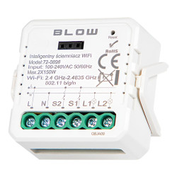 Inteligentny ściemniacz światła WiFi włącznik dwukanałowy