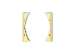 MINI Ramka pośrednia do gniazd podwójnych kanarkowy 43MRP-2 KARLIK