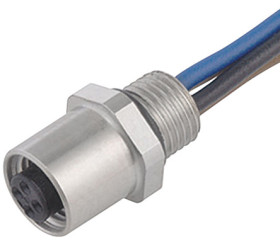 Złącze wielostykowe przemysłowe 3-pinowe M5, panelowe Gniazdo binder