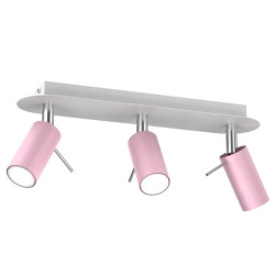 Lampa sufitowa PRESTON PINK/WHITE 3x mini GU10 MLP7628 Milagro