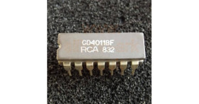 4011 (CD4011BF) quad 2-input NAND gate - RCA