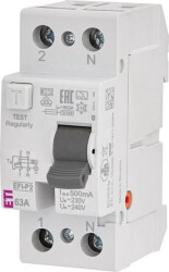 Wyłącznik różnicowoprądowy 2P 0,5A EFI-P2 A 63/0.5 002061143