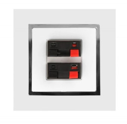 MAGIC Gniazdo głośnikowe podwójne białe GG2- M