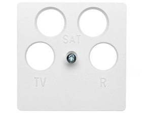 Berker Q.1 Płytka centralna do gniazda antenowego 4-wyjściowego śnieżnobiała 14841909