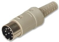 WDIN6-KH Wtyk DIN na kabel 6 pin (na rysunku typ 6) -Hirschman - do wyczerpania zapasów (1 sztuka)