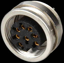 19536 Panel-mounted coupler, front mounting, PCB, IP40, 8-pin