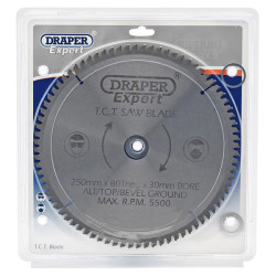 Draper Expert 09490 TCT Saw Blade 250x30mmx80t Neg