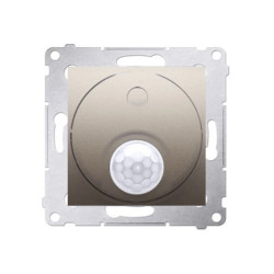 Simon 54 Łącznik z czujnikiem ruchu z zab. 20-500W złoty mat DCR11T.01/44