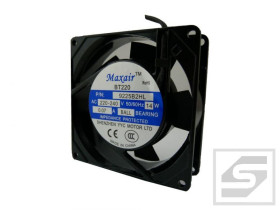 Wentylator 9225B2HL;92x92x25mm;230V AC;kulkowe;14W;0.07A;2550RPM;MAXAIR