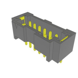 Listwa stykowa PCB 12-pinowe T2M raster: 2 mm Kąt prosty 2-rzędowe Samtec Otwór przelotowy350 V W osłonie