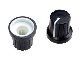 Gałka potencjometru GC16P -BIAŁA (2szt)