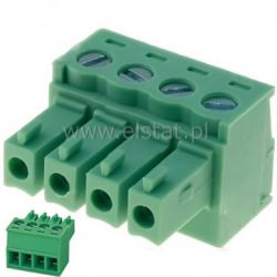 Listwa montaż. kątowa 4-zacisk. żeńska r = 3,81