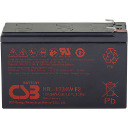 CSB HRL1234WF2-FR Battery 12V 8.5Ah AGM UPS &amp; Security Systems Long-life