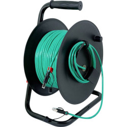 LogiLink CQ3080S Network Cable Reel Green CAT 6A S/FTP 80 m Patch Cable