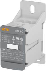 Terminal block, 1 pole, 2.5-16 mm², AWG 14-6, 80 A, 1000 V, screw connection, 1SNL308010R0000