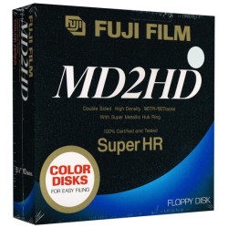 5,25" Diskettes HD "Fuji Film Super HR color" (white)
