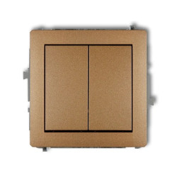 DECO Przycisk dwubiegunowy złoty metalik 8DWP-44.2