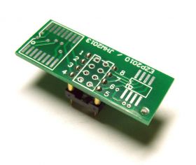 Adapter SO8/SO16 -->DIL8 dla pamięci szeregowych Flash, EEPROM i uP (SO8/16 SOIC8/16)