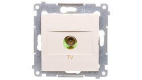 Simon 54 Gniazdo Antenowe Tv Końcowe Kremowe Dak1.01/41