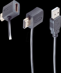 BS10-01002 HDMI power supply cable, HDMI-A to HDMI-A, with USB