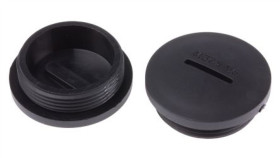Zaślepka, Czarny M32 X 1.5 Gwintowany, Nylon 66, Zaślepianie, 31.7Mm 36.6Mm...