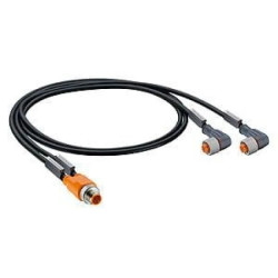 Kabel konfekcjonowany-rozdzielacz złącza męskie M12 Duo/M12 męski M12 żeński czarny PUR ASB 2-RST 5-228/0,2-RKT 5-228/1,5 M