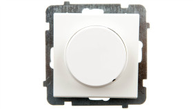 Sonata Ściemniacz Przyciskowo-Obrotowy /Żarowy I Halogenowy/ Ecru Łp-8R/M/27