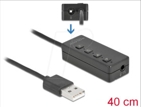 66731 Sound card, external, button control, USB 2.0