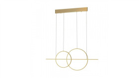 Lampa Wisząca Cholet Kolor Francuskie Złoto Metal/Aluminium, Tworzywo...