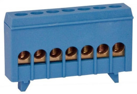 Listwa zaciskowa 7-polowa 1-16mm2 niebieska LZMI-B7