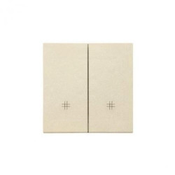 Simon 55 Klawisz podwójny z piktogramami krzyżowymi do: SW7/2M, SW6/2WM Szampański mat TKW7/2/144