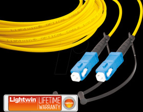 LSP-09 SC-SC 2.0 Simplex fibre optic patch cable, SM OS2, SC - SC, 2.0 m