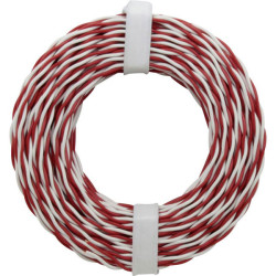 Donau 205-10 Y Cable 2x0.20 mm&#xB2; Red/White 10m Durable Connectivity
