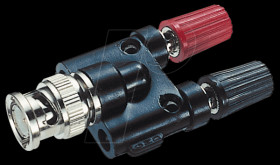 BNC adapter, BNC plug / 2 x terminal