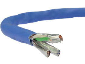 Kabel FTP kat.7 S/FTP 4x2x0,56 niebieski LSOH Telegärtner /500m/