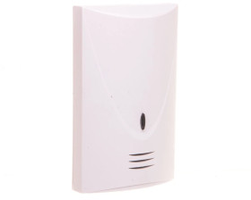 Czujka zbicia szyby systemu alarmowego cyfrowa dwutorowa analiza sygnału biała INDIGO