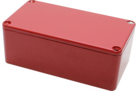 Aluminum die cast enclosure, (L x W x H) 112 x 60 x 42 mm, red, IP54, 1590BSRD